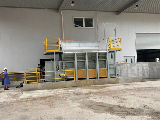 Vollautomatische Maschine zur Herstellung von Lehmsteinen mit 7,5 kW Leistung