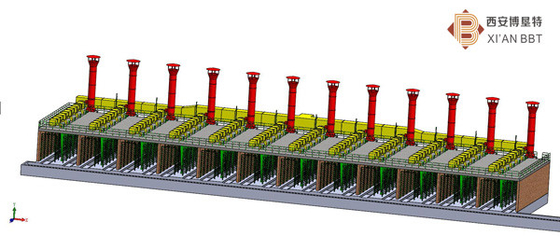 Automatischer refraktärer Clay Brick Tunnel Kiln Technology fertigte besonders an