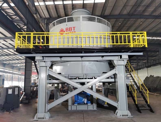 Goldschleifmühle Rad-nass Pan Mill Crushing Equipments 6700*6500*6700mm