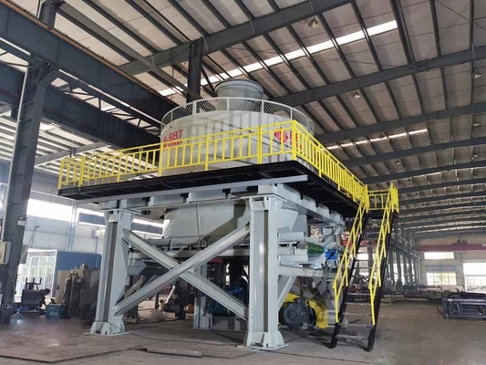 Goldschleifmühle Rad-nass Pan Mill Crushing Equipments 6700*6500*6700mm