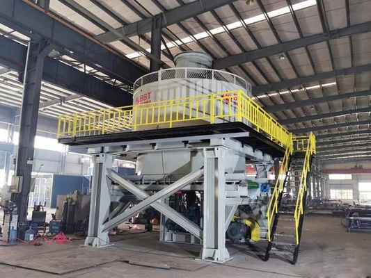 Materieller zerquetschender nasser Pan Mill Machine For Clay-Ziegelstein, der Linie macht