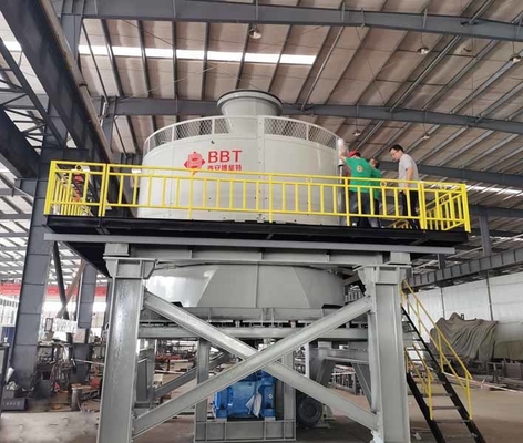 Materieller zerquetschender nasser Pan Mill Machine For Clay-Ziegelstein, der Linie macht