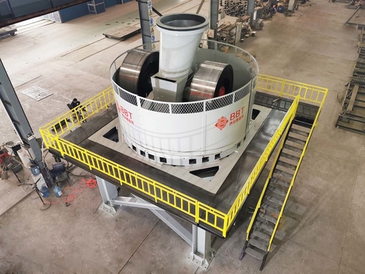 45 - 60 m-³ /H nasser Pan Mill For Clay Brick, der Linie Materialien zerquetschen Maschine macht