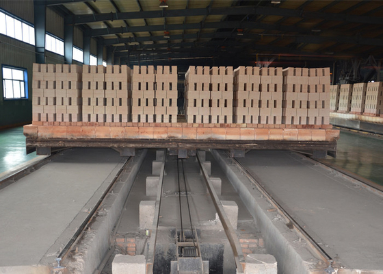 Lehmziegelstein-Tunnelbrennofen und ganzer Blockziegelstein, die Projekt technischen Entwurf machen
