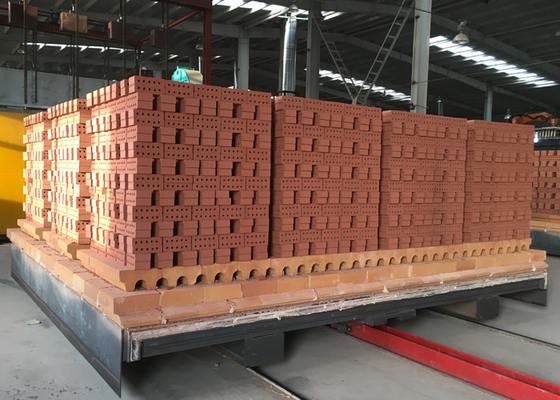 Voller automatischer roter Backstein feuerte Ziegelofen-Lehmziegelstein-Tunnelbrennofenanlagentechnologie in Bangladesch Indien ab