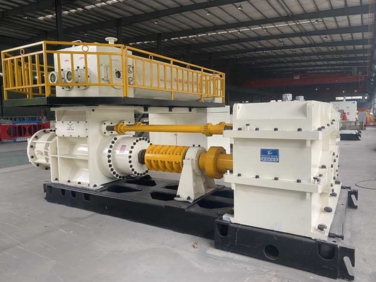 EV60A-Kohlenstoffstahl-Vakuumextruder-Clay Brick Forming Machine Mixing-Zahn