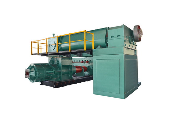 Vakuumextruder-vollautomatischer gebrannter abgefeuerter grüner roter Schlamm-Selbstboden Clay Brick Making Machine
