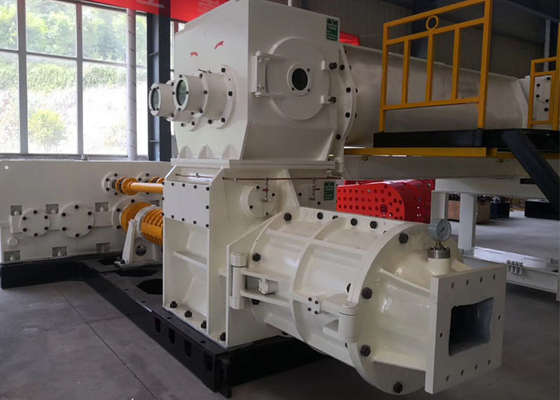 Vakuumextruder-vollautomatischer gebrannter abgefeuerter grüner roter Schlamm-Selbstboden Clay Brick Making Machine