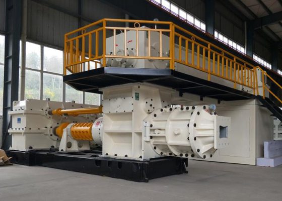 Dieselmotor-Höhlen-Clay Red Bricks Manufacturing Machine-Vakuumextruder