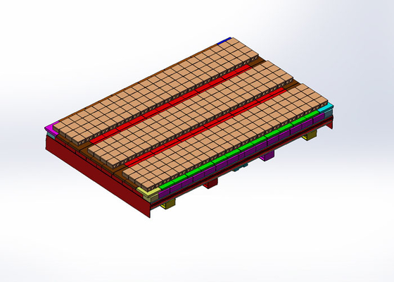 BBT fertigte Clay Brick Tunnel Kiln Cart mit Abgasanlage besonders an