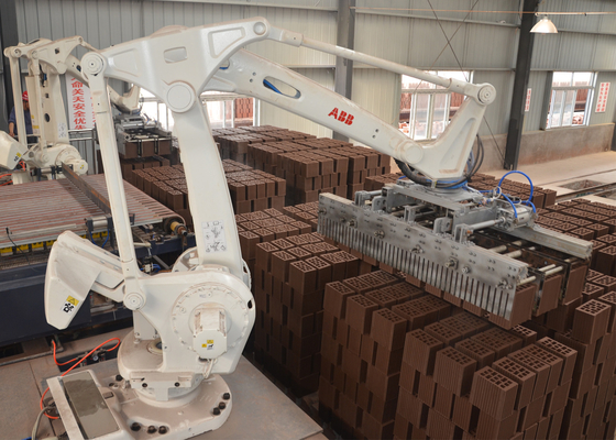 Vollautomatische Clay Brick Production Line Tunnel-Brennofen-Ziegelstein-Einstellungs-Maschine