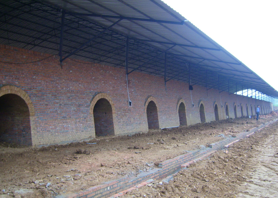 Clay Hollow Brick Machine Productions-Linie für Hoffman-Brennofen-Anlage