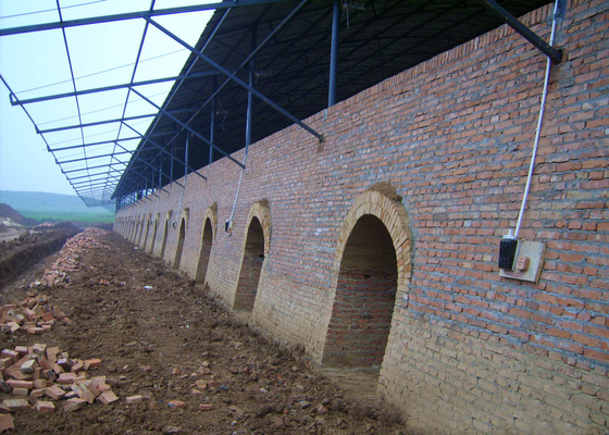 Clay Hollow Brick Machine Productions-Linie für Hoffman-Brennofen-Anlage