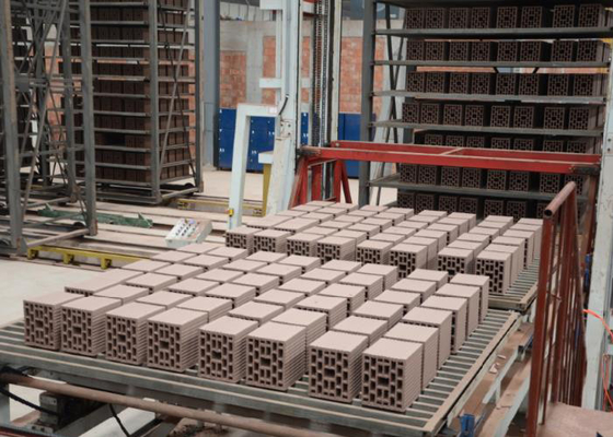 290KW automatisches Lehmziegel-Trockner-Maschinen-Bodenblock-Trocknungskammer-System
