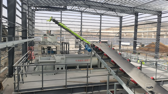 Automatische Produktion von Tonziegeln Nasspan-Müllmaschine mit 8500kg Innenwalzgewicht
