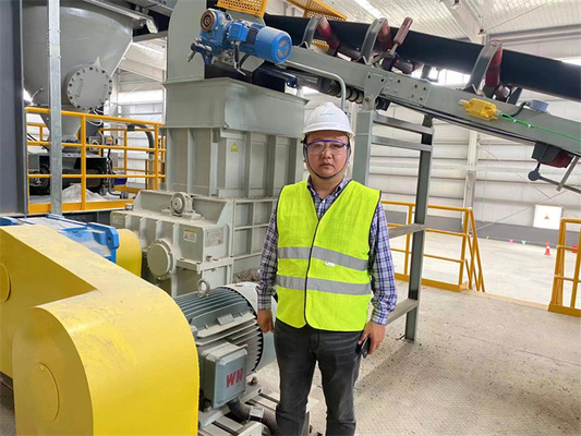 Zweizahnige Walzmaschine Kleierziegelmachmaschine Walzmaschine