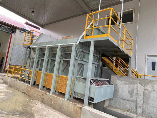 Vollautomatische Maschine zur Herstellung von Lehmsteinen mit 7,5 kW Leistung