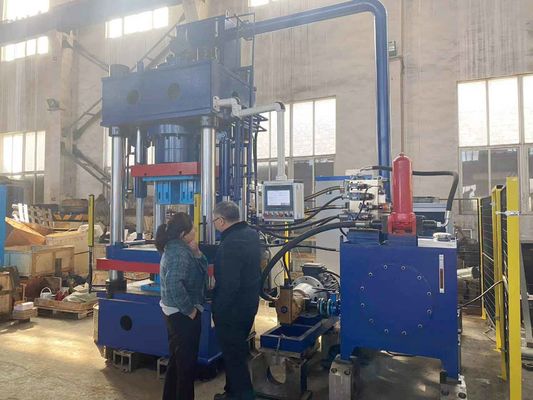Gebäudetechnische Hochdruckpresse 20 T bis 1200 T Blaue Hydraulikpresse zur Isolierung von Ziegelsteinen und Feuerfestziegelsteinen,