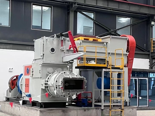 Automatische Maschine zur Herstellung von Lehmziegeln Vakuum-Extruder EV50 Modell