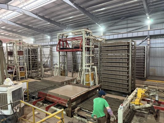 Tunnel Trockner Trocknungssystem in voller automatischer roter Tonziegel Blöcke Projekt machen